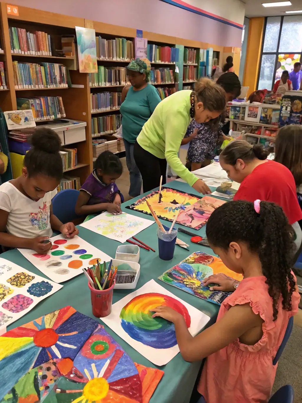 A dynamic workshop setting where participants are learning circus skills, highlighting ACC's workshops and community programs.